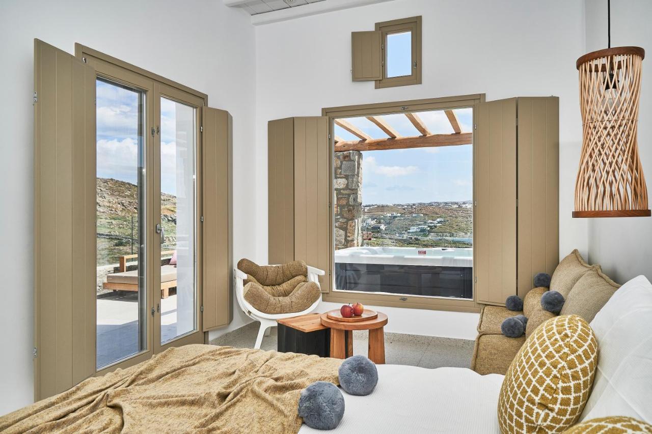 Due Mari Mykonos Hotel Agios Ioannis Diakoftis Bagian luar foto