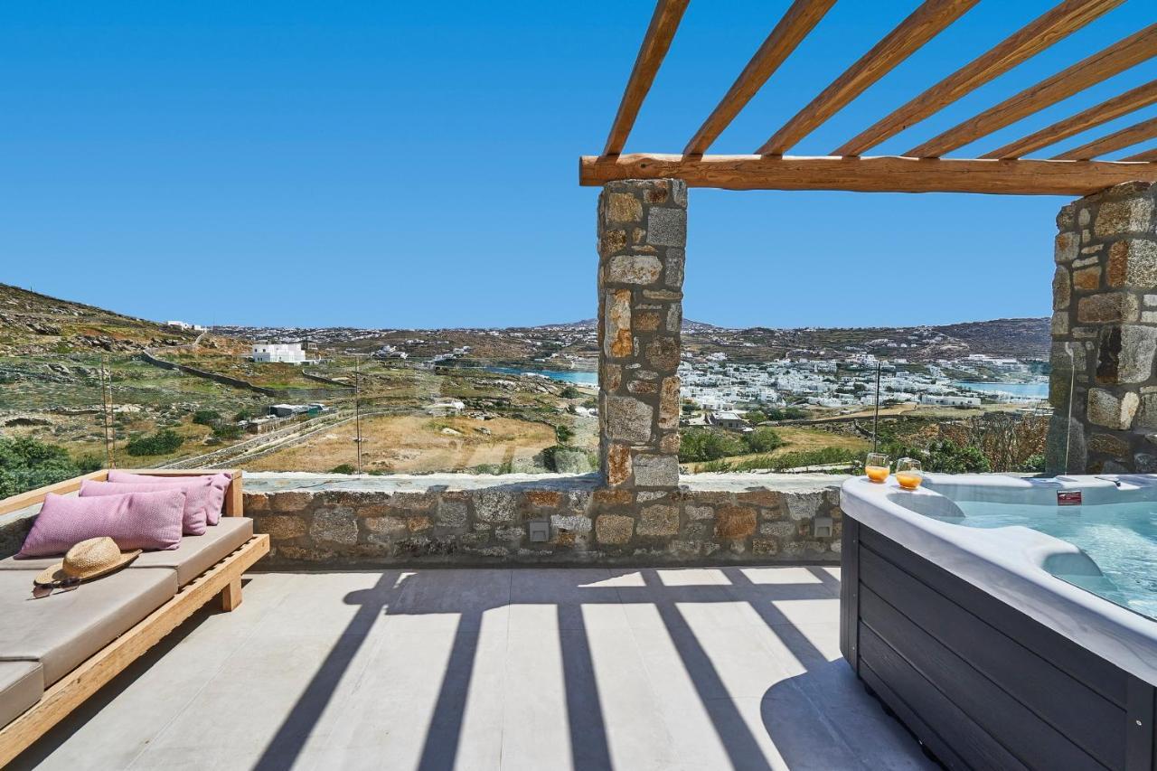 Due Mari Mykonos Hotel Agios Ioannis Diakoftis Bagian luar foto