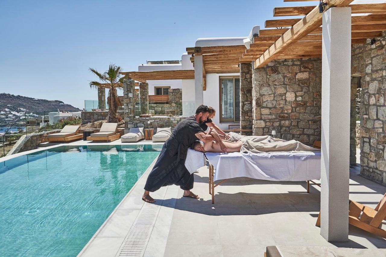 Due Mari Mykonos Hotel Agios Ioannis Diakoftis Bagian luar foto