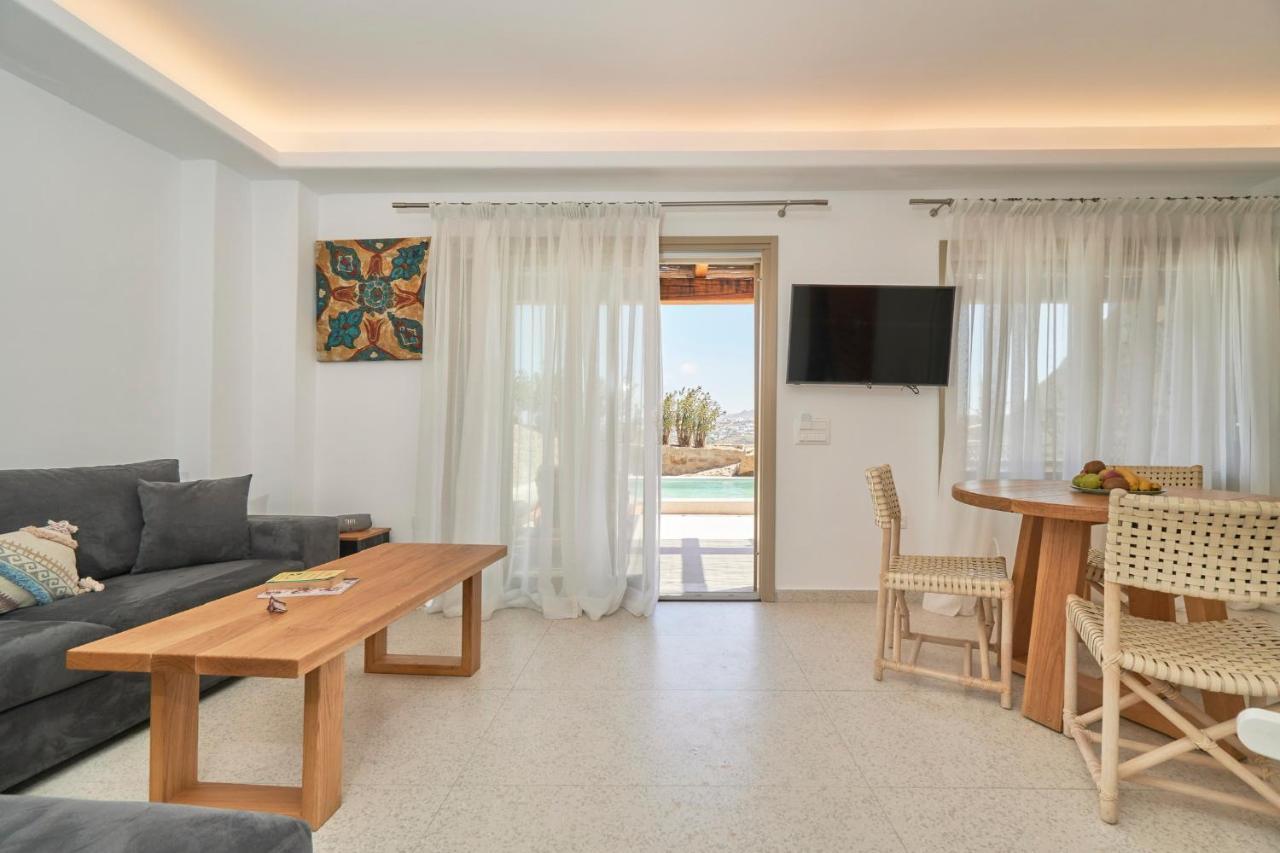 Due Mari Mykonos Hotel Agios Ioannis Diakoftis Bagian luar foto