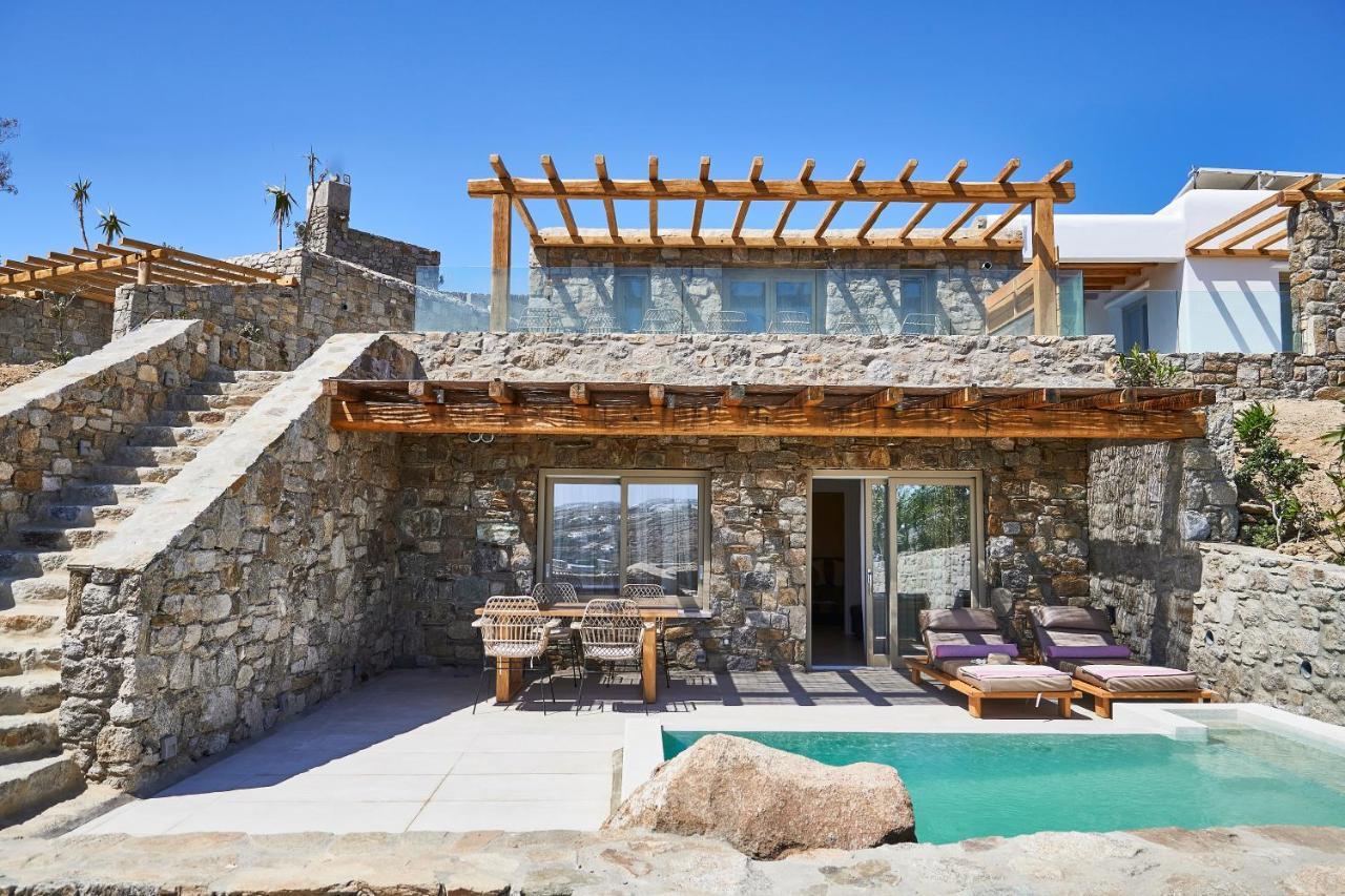 Due Mari Mykonos Hotel Agios Ioannis Diakoftis Bagian luar foto