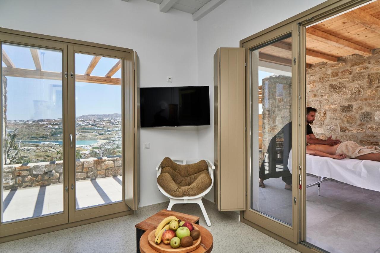 Due Mari Mykonos Hotel Agios Ioannis Diakoftis Bagian luar foto