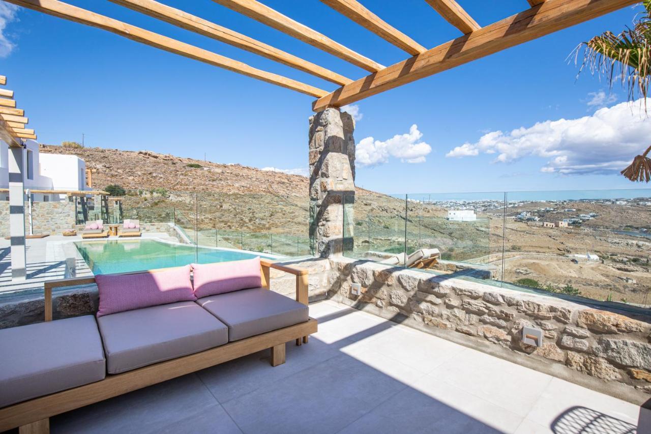 Due Mari Mykonos Hotel Agios Ioannis Diakoftis Bagian luar foto